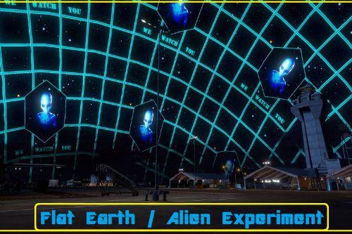 Flat Earth / Alien Experiment (Skydome+New Starfield)